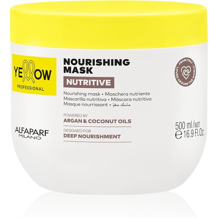 Yellow Professional, Nourishing Mask, Hair Treatment Cream Mask, Nourishing, 500 ml *Tester - Teknashop Ltd