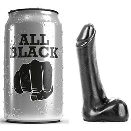 ALL BLACK - DILDO 9 CM - D-216249 - Teknashop Ltd