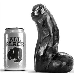 ALL BLACK - REALISTIC DONG BLACK 17 CM - D-221856 - Teknashop Ltd