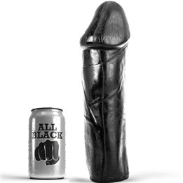 ALL BLACK - DONG 28 CM WITHOUT TESTICLES - D-222826 - Teknashop Ltd