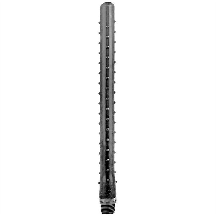 ALL BLACK - RIDGED SHOWER ANAL SILICONE 27 CM - D-229333 - Teknashop Ltd
