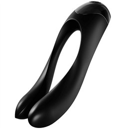SATISFYER - CANDY CANE FINGER VIBRATOR BLACK - D-228111 - Teknashop Ltd