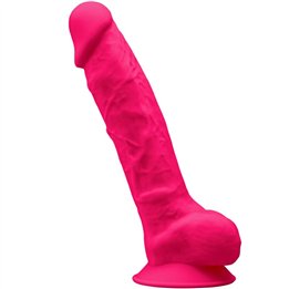 SILEXD - MODEL 1 REALISTIC PENIS PREMIUM SILEXPAN SILICONE FUCHSIA 23 CM - D-237232 - Teknashop Ltd