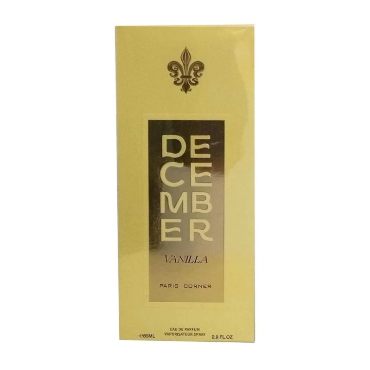 Paris Corner December Vanilla Eau De Parfum 85ml Spray - unisex - Teknashop Ltd
