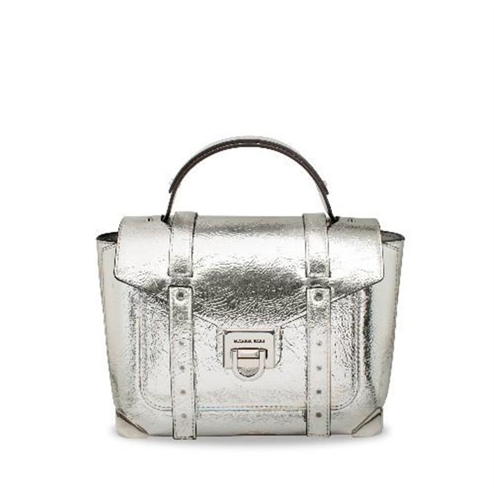 MICHAEL KORS WOMEN'S HANDBAG SILVER - 35H1SNCS6M - Teknashop Ltd