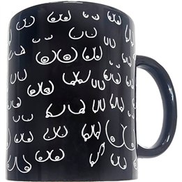 DIABLO PICANTE - BOOBS MUG BLACK 370 ML - D-244777 - Teknashop Ltd