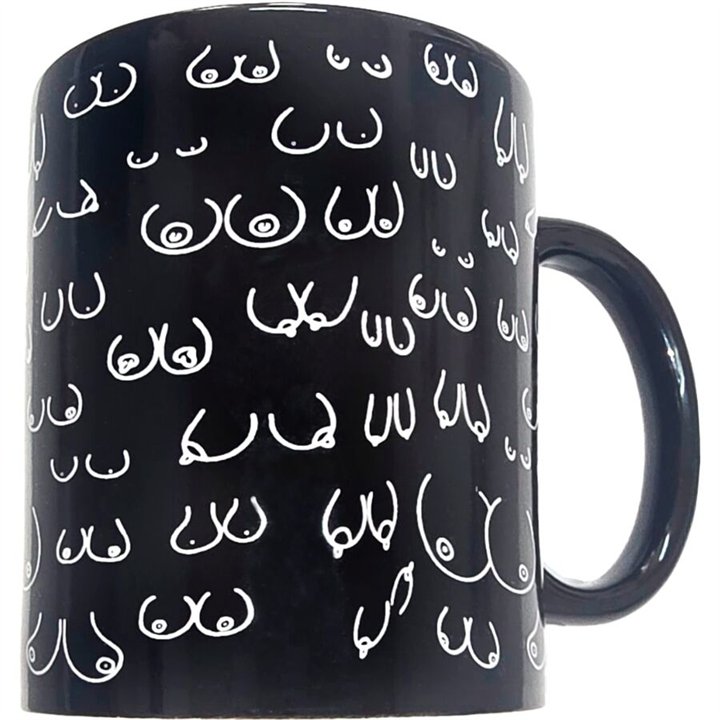 DIABLO PICANTE - BOOBS MUG BLACK 370 ML - D-244777 - Teknashop Ltd