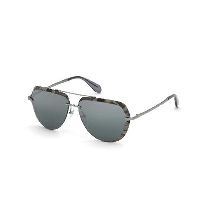 ADIDAS ORIGINAL SUNGLASSES SHINY DARK RUTHENIUM METAL - OR0018-12C-63 - Teknashop Ltd