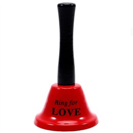 DIABLO PICANTE - RED 'RING FOR LOVE' HAND BELL - D-245397 - Teknashop Ltd