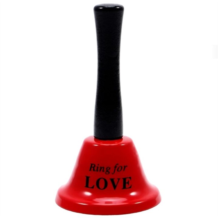DIABLO PICANTE - RED 'RING FOR LOVE' HAND BELL - D-245397 - Teknashop Ltd