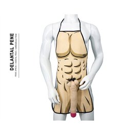 DIABLO PICANTE - 3D PENIS APRON MUSCULAR AND BOLD - D-243988 - Teknashop Ltd