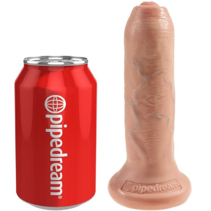 KING COCK - REALISTIC DILDO UNCUT FLESH 15 CM - PD5560-21 - Teknashop Ltd