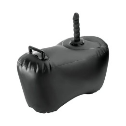 FETISH FANTASY SERIES - BODY DOCK INFLATABLE LOVE SEAT WITH DILDO 69.2 CM BLACK - D-246191 - Teknashop Ltd