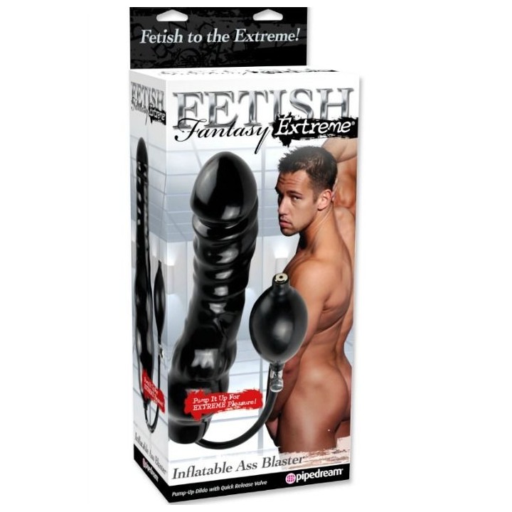 FETISH FANTASY EXTREME - INFLATABLE ASS BLASTER BLACK - PD3666-23 - Teknashop Ltd