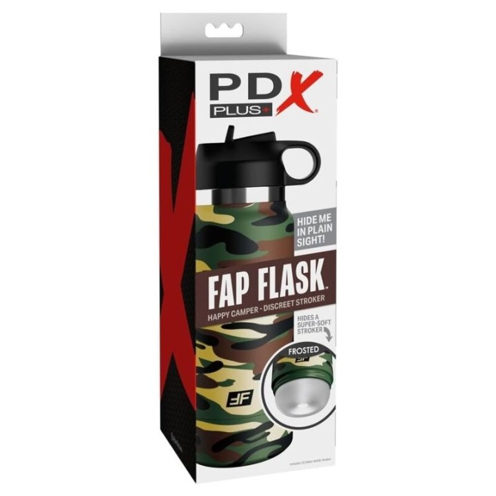 PDX PLUS - FAP FLASK HAPPY CAMPER DISCREET MASTURBATOR CAMOUFLAGE - D-246335 - Teknashop Ltd
