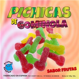 DIABLO GOLOSO - FRUIT GUMMINOL PICHITAS WITH SUGAR - D-231703 - Teknashop Ltd