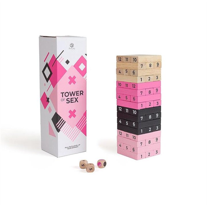 Wooden Game Tower of Sex - F6269 - Teknashop Ltd