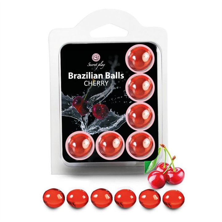 Brazilian Balls Set 6  Cherry - F3386-6 - Teknashop Ltd