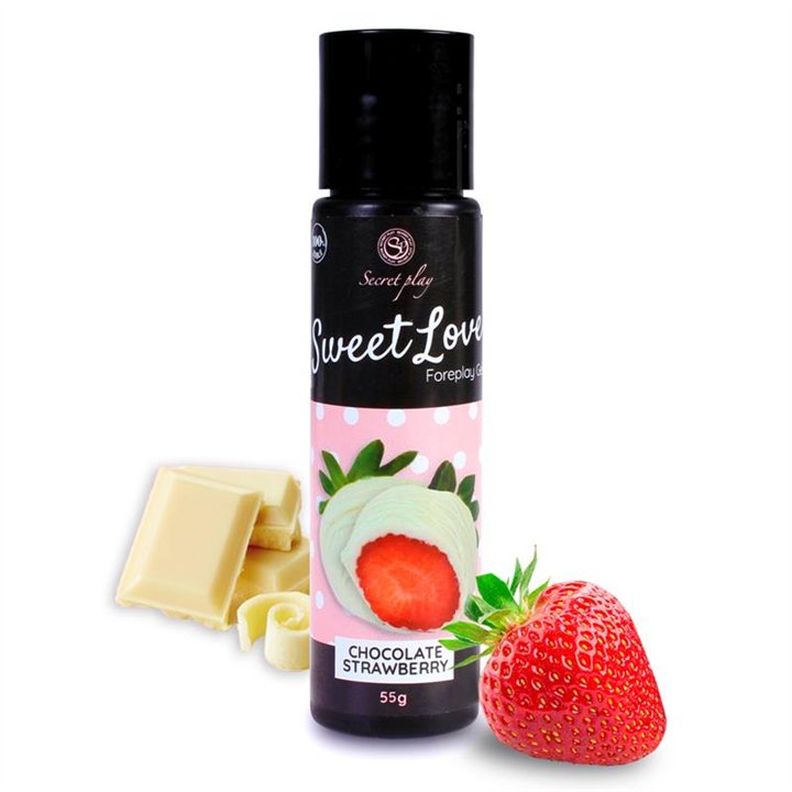Sweet Love Lubricant Strawberry & White Chocolate 60 ml - F3672 - Teknashop Ltd