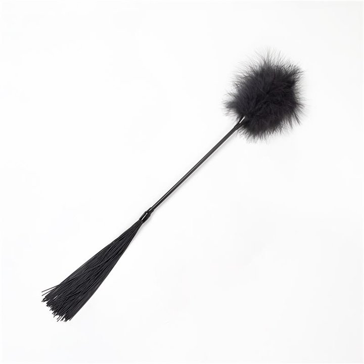Secret Play Black Whip and Duster - F3421K - Teknashop Ltd