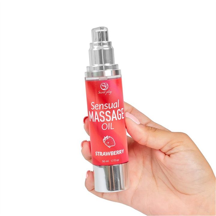 Sensual Massage Oil Strawberry 50 ml. - F3738-01 - Teknashop Ltd