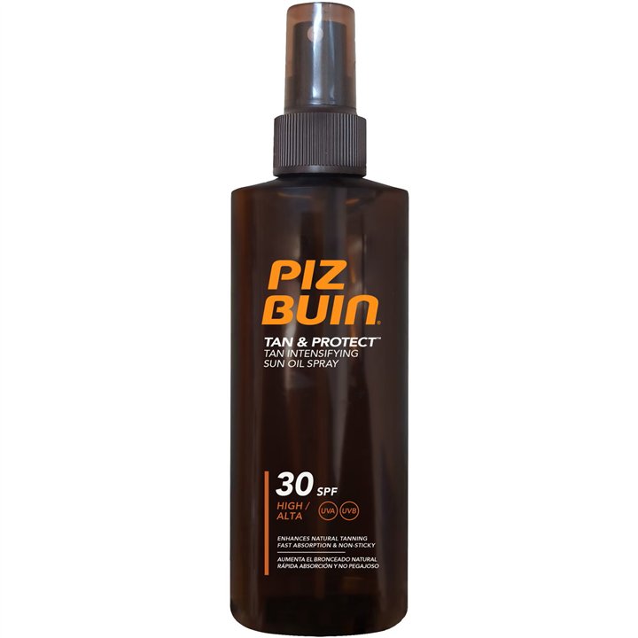 Piz Buin, Tan & Protect, Accelerates Natural Tanning, Tanning Oil, SPF 30, 150 ml - Teknashop Ltd