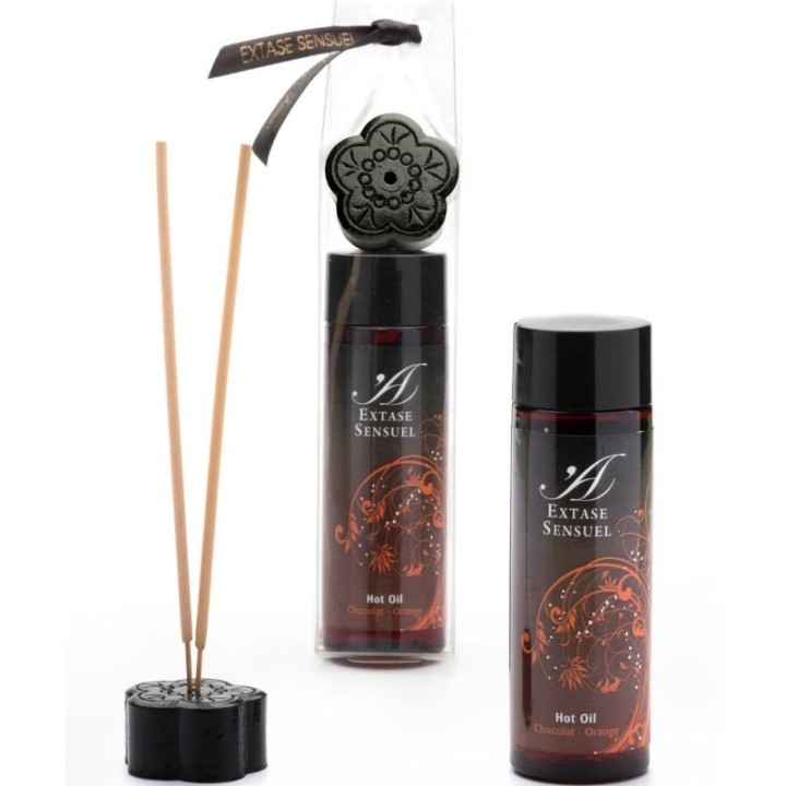 EXTASE SENSUAL - CHOCOLATE AND ORANGE STIMULATING OIL 100 ML - D-201711 - Teknashop Ltd