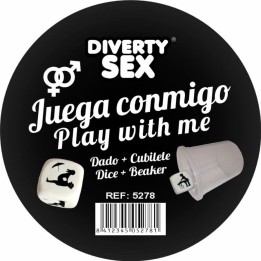 DIABLO PICANTE - WHITE HARD DICE WITH POSITIONS AND CUBE - D-244758 - Teknashop Ltd