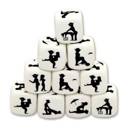 DIABLO PICANTE - WHITE POSING DICE - D-230259 - Teknashop Ltd