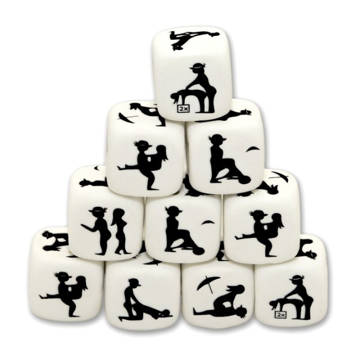 DIABLO PICANTE - WHITE POSING DICE - D-230259 - Teknashop Ltd