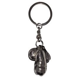 DIABLO PICANTE -SILVER METAL KEYCHAIN ​​SHRINKED PENIS - D-245413 - Teknashop Ltd