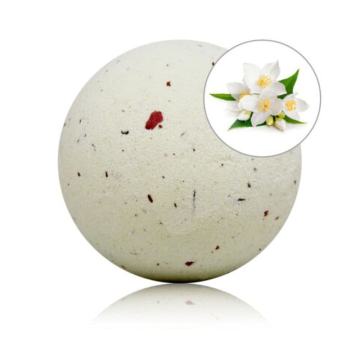 TALOKA - JASMINE SCENTED BATH BOMB WITH ROSE PETALS - D-232571 - Teknashop Ltd