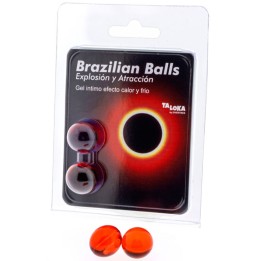 TALOKA - 2 BRAZILIAN BALLS HOT & COLD EFFECT EXCITING GEL - D-232607 - Teknashop Ltd