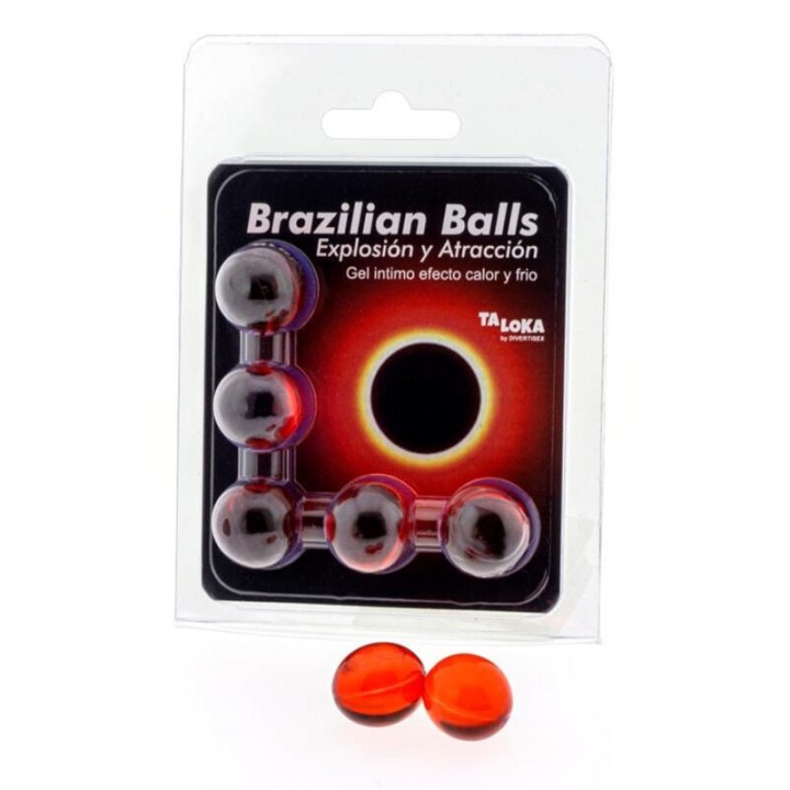 TALOKA - 5 BRAZILIAN BALLS HOT & COLD EFFECT EXCITING GEL - D-232626 - Teknashop Ltd