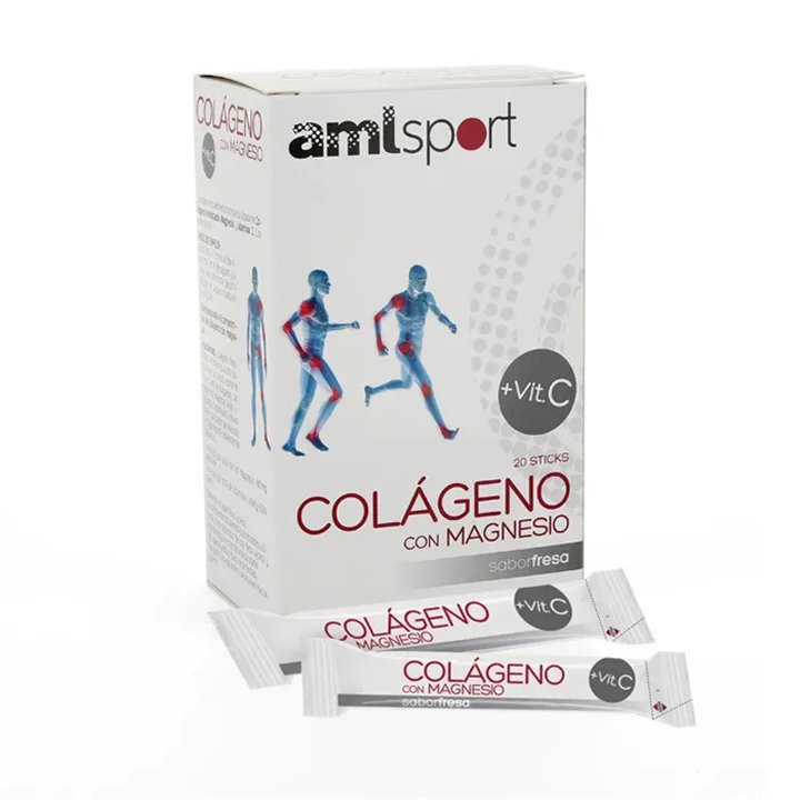 Ana María Lajusticia Colageno Con Magnesio Amisport Fresa 20 Sticks - unisex - Teknashop Ltd