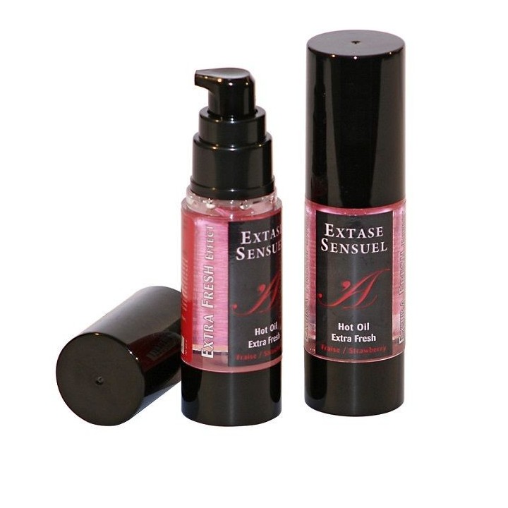 EXTASE SENSUAL - MASSAGE OIL WITH EXTRA FRESH STRAWBERRY EFFECT 30 ML - D-201714 - Teknashop Ltd