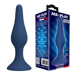 MR PLAY - TAPERED SILICONE ANAL PLUG BLUE XL - D-246007 - Teknashop Ltd