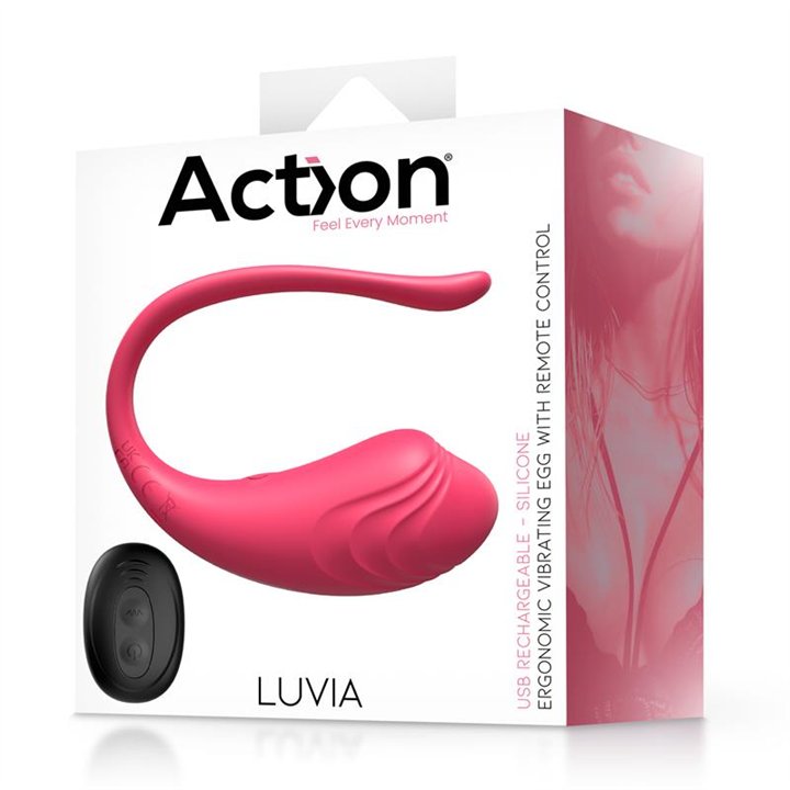 Luvia Vibrating Egg with Remote Control Pink - AC-353 - Teknashop Ltd