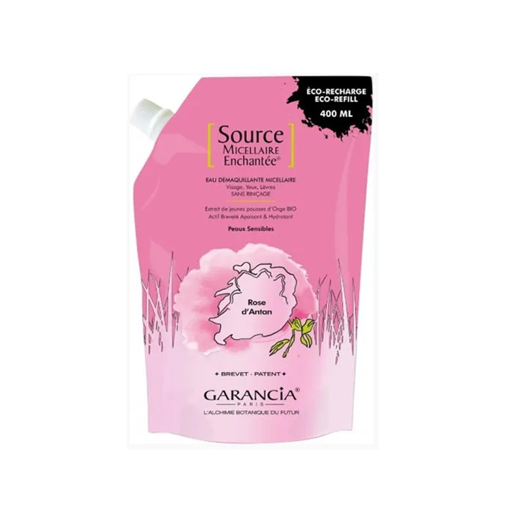 Garancia Source Micellaire Enchanté Rose Of Yesteryear Eco-Refill Makeup Remover 400ml - unisex - Teknashop Ltd