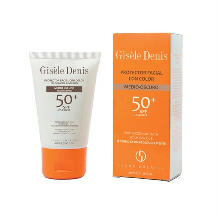 Gisèle Denis Color Facial Sunscreen Spf50+ Medium/Dark 40ml - unisex - Teknashop Ltd