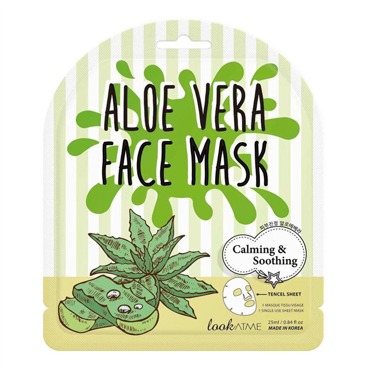 Look At Me, Look At Me, Aloe Vera, Calming, Sheet Mask, For Face, 25 ml - Teknashop Ltd