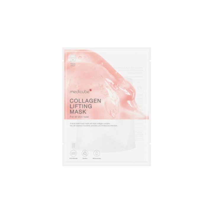 Medicube, Triple Collagen, Lifting, Sheet Mask, For Face, 27 g - Teknashop Ltd