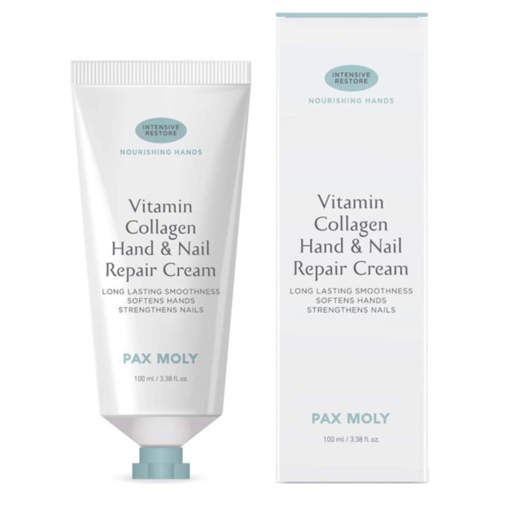 PaxMoly, Vitamin Collagen, Hydrating & Moisturising, Hand & Nail Cream, Fruity & Floral, 100 ml - Teknashop Ltd