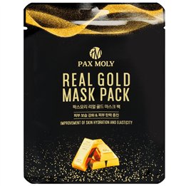 PaxMoly, Real Gold, Hydrating, Sheet Mask, For Face, 25 ml - Teknashop Ltd