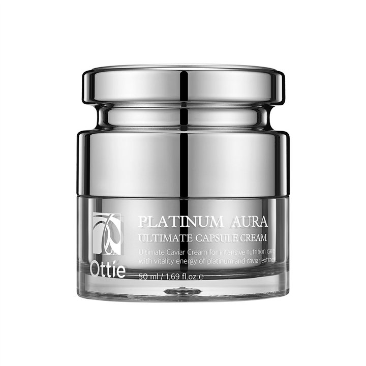 Ottie, Platinum Line, Caviar Extract, Hydrating & Lifting, Day & Night, Cream, For Face, 50 ml - Teknashop Ltd