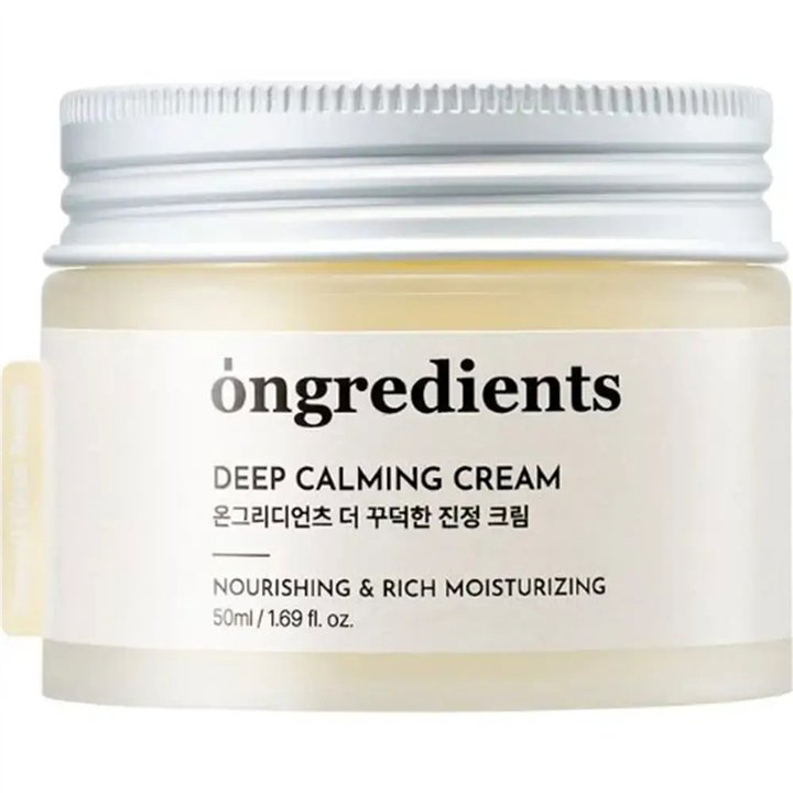 Ongredients, Deep Calming, Nourishing & Moisturizing, Daily, Rich Cream, For Face, 50 ml - Teknashop Ltd