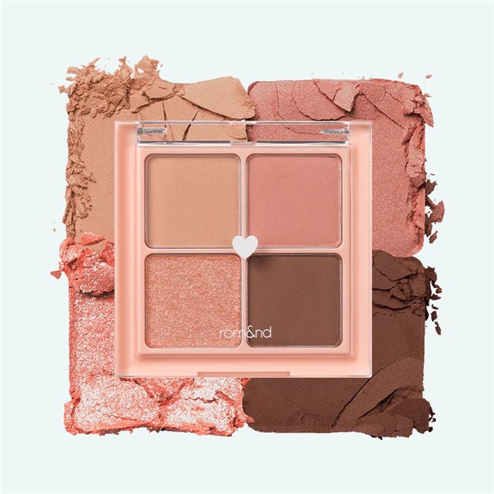 Rom&nd, Better Than Eyes, Eyeshadow Palette, 01, Dry Mango Tulip, 4, 6.5 g - Teknashop Ltd