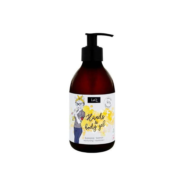 LaQ, Banana, Cleansing & Hydrating, Shower Gel, Sensitive, 300 ml - Teknashop Ltd