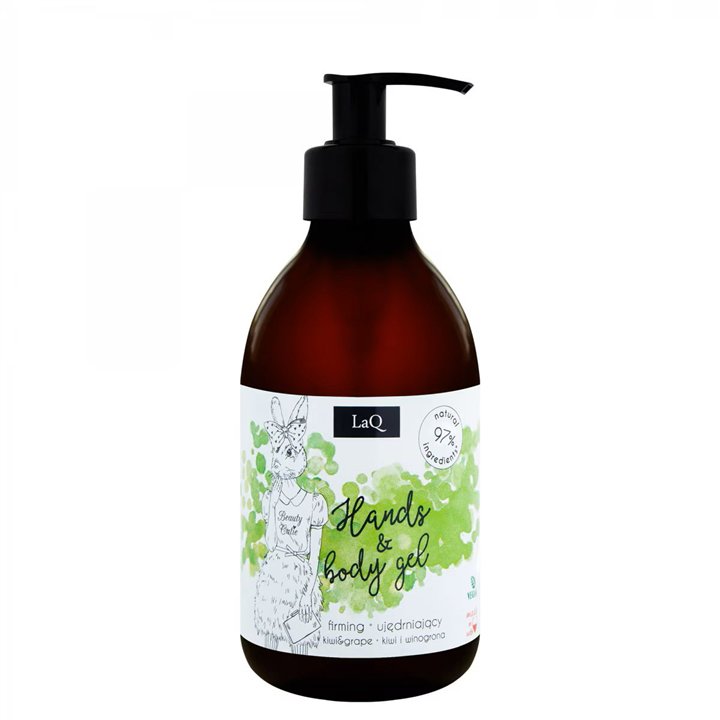 LaQ, Kiwi & Grape, Cleansing & Hydrating, Shower Gel, All Skin Types, 300 ml - Teknashop Ltd