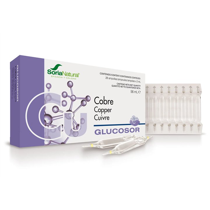 Soria Glucosor Cobre 28 Ampolllas X 2ml - unisex - Teknashop Ltd